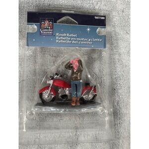 Lemax Carole Towne‎ Road Rebel Motorcycle Figure 22052 2012 Christmas Village